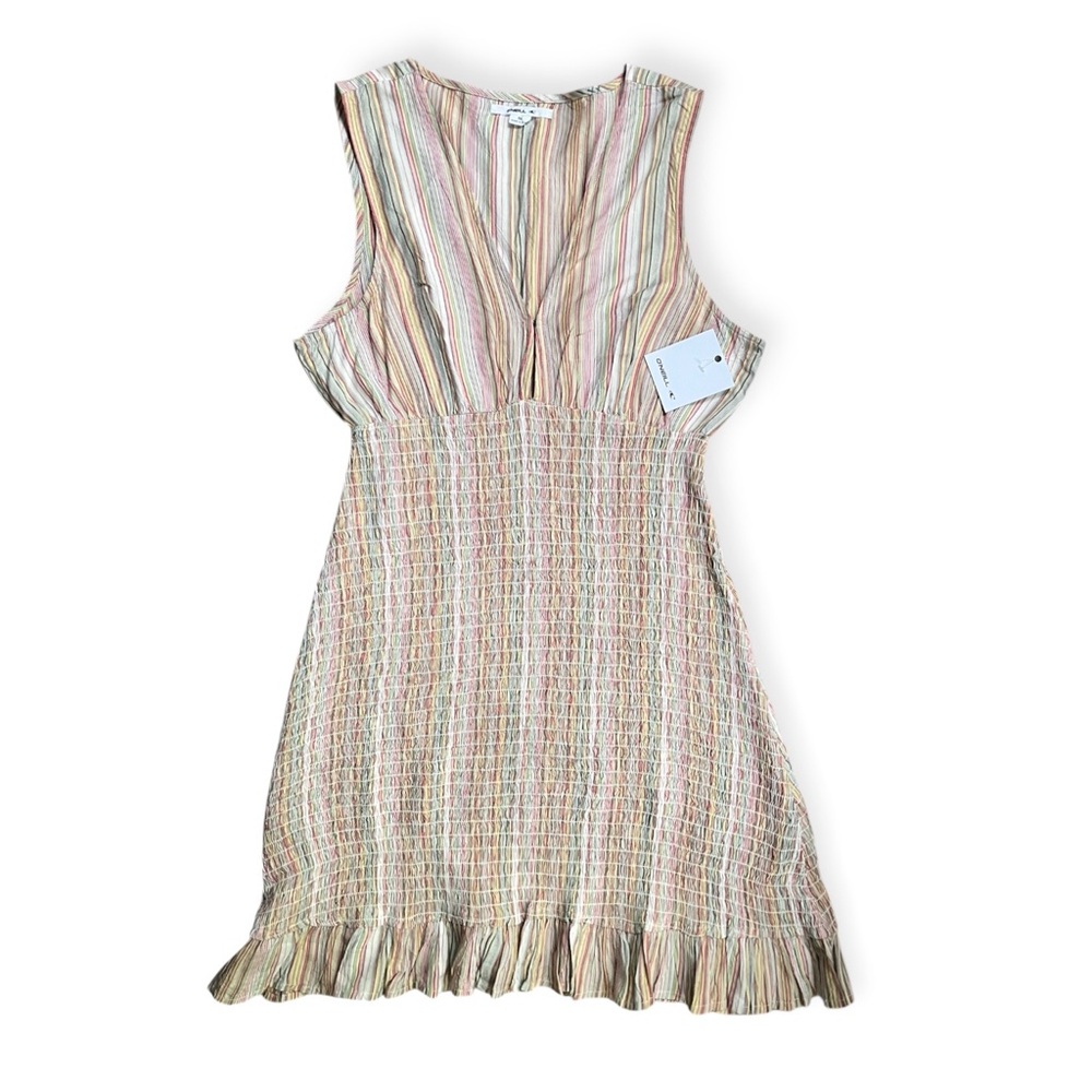 NWT O'Neill “Dallas Stripe” Multicolor Sleeveless Mini Dress, Size M MSRP $59.50